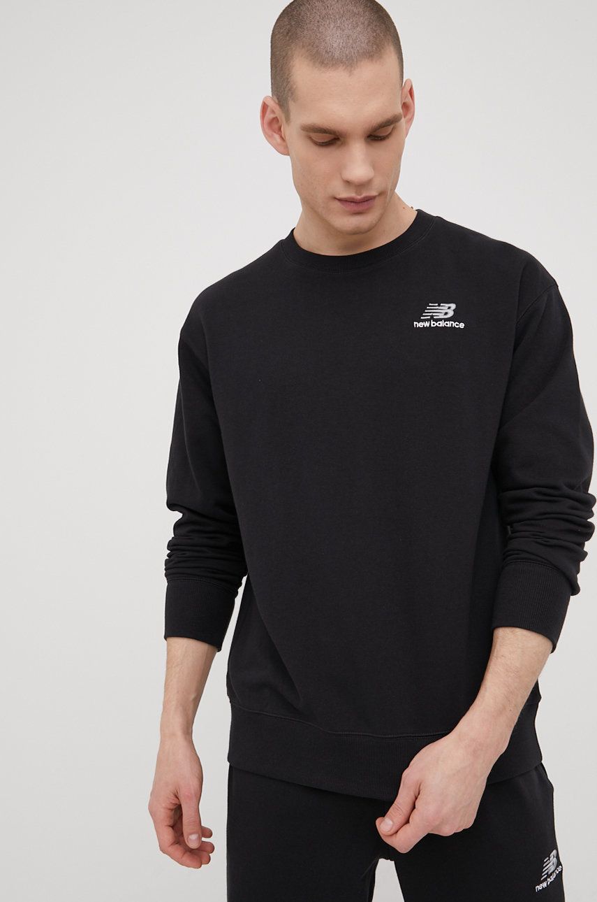 New Balance bluza męska kolor czarny z aplikacją rozmiar XS/S,XL/XXL,XXL,L/XL,S/M