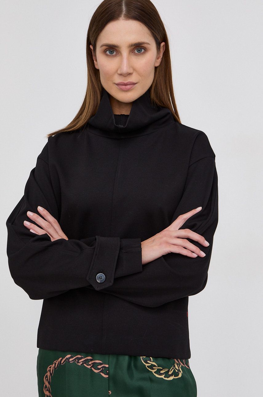 Victoria Beckham Bluza damska kolor czarny gładka