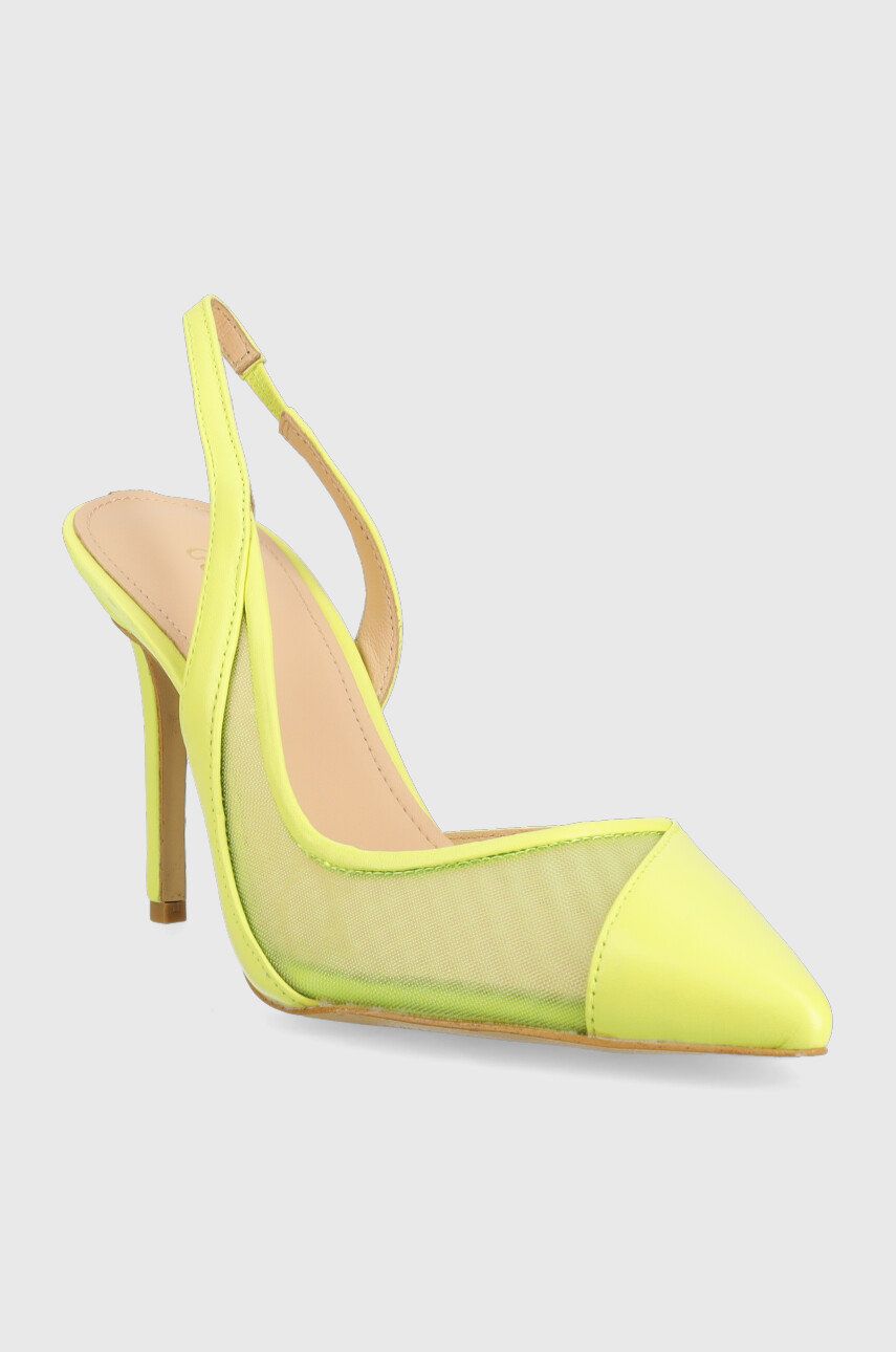Szpilki Guess szpilki Piano kolor zielony FL5PNO LEA05 LIME