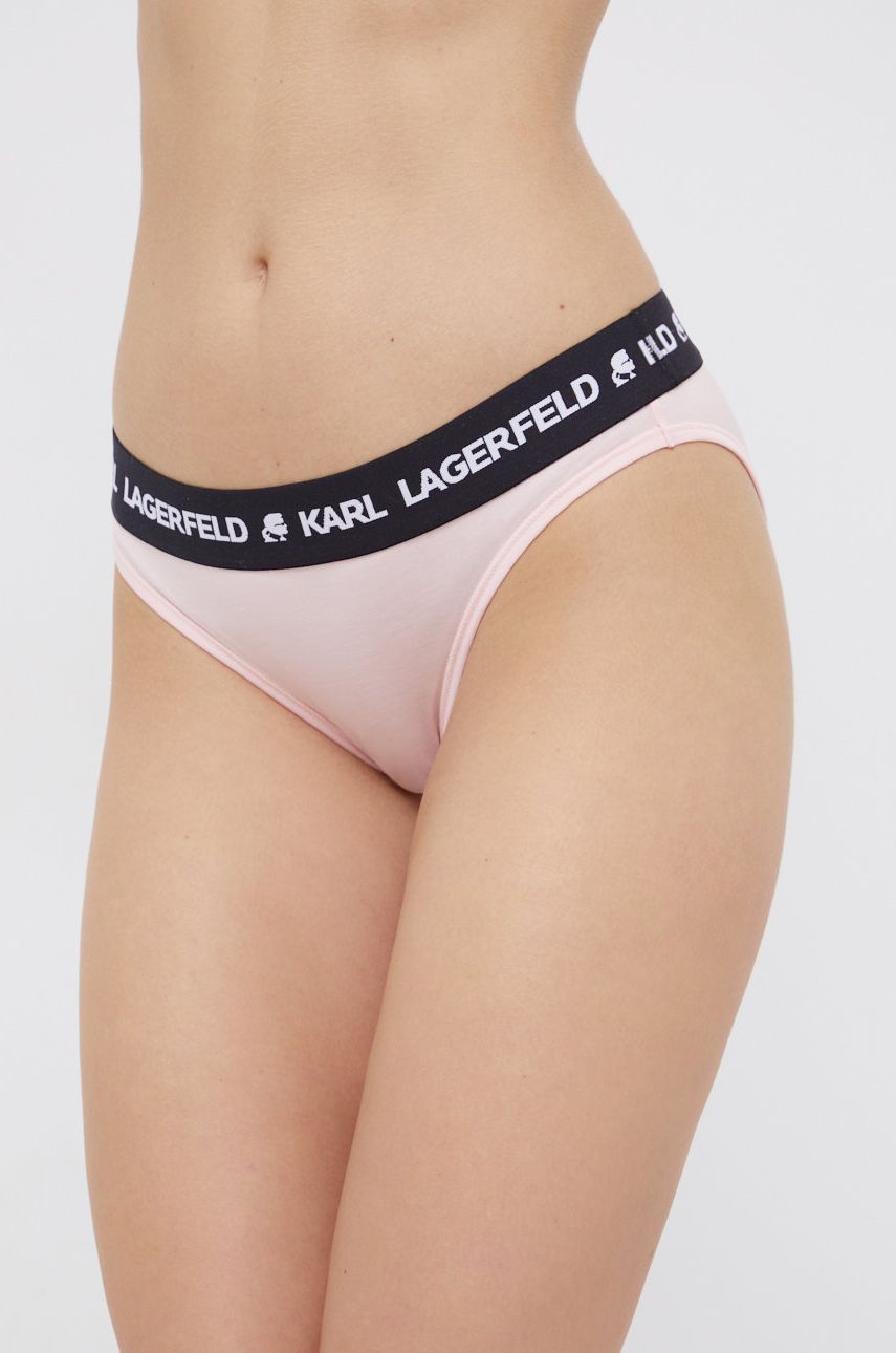 Karl Lagerfeld Figi kolor różowy