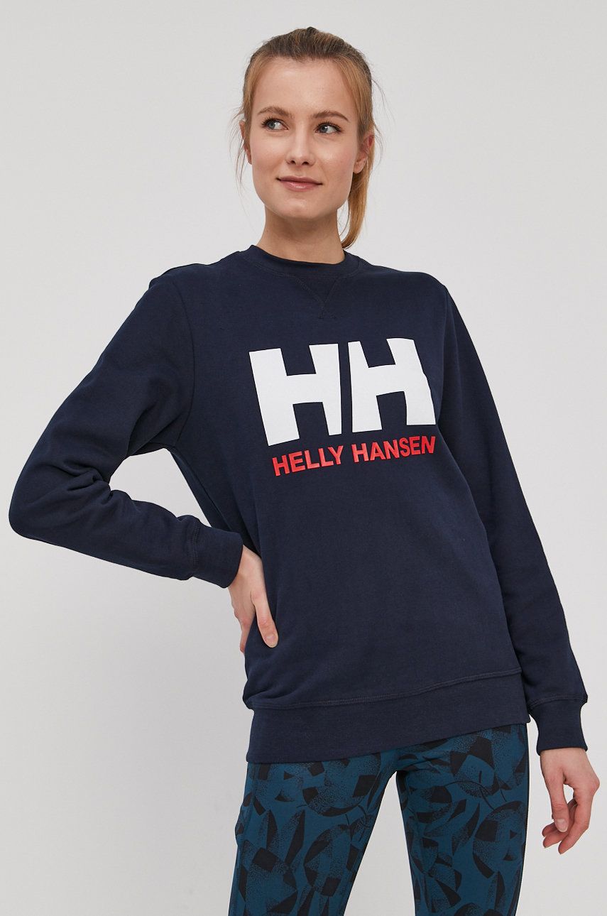 Helly Hansen Bluza damska kolor granatowy z nadrukiem