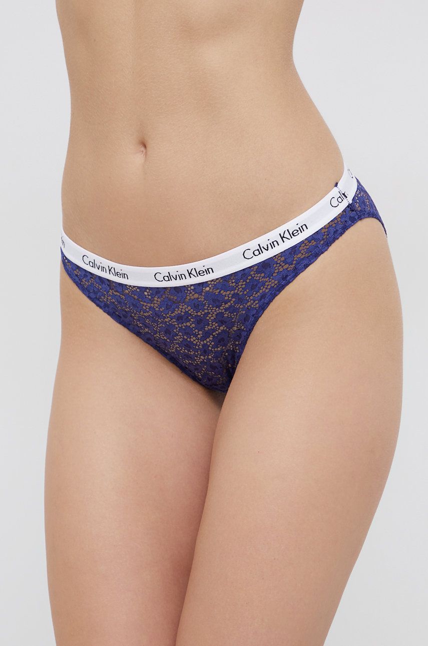 Calvin Klein Underwear Figi (3-pack) kolor fioletowy