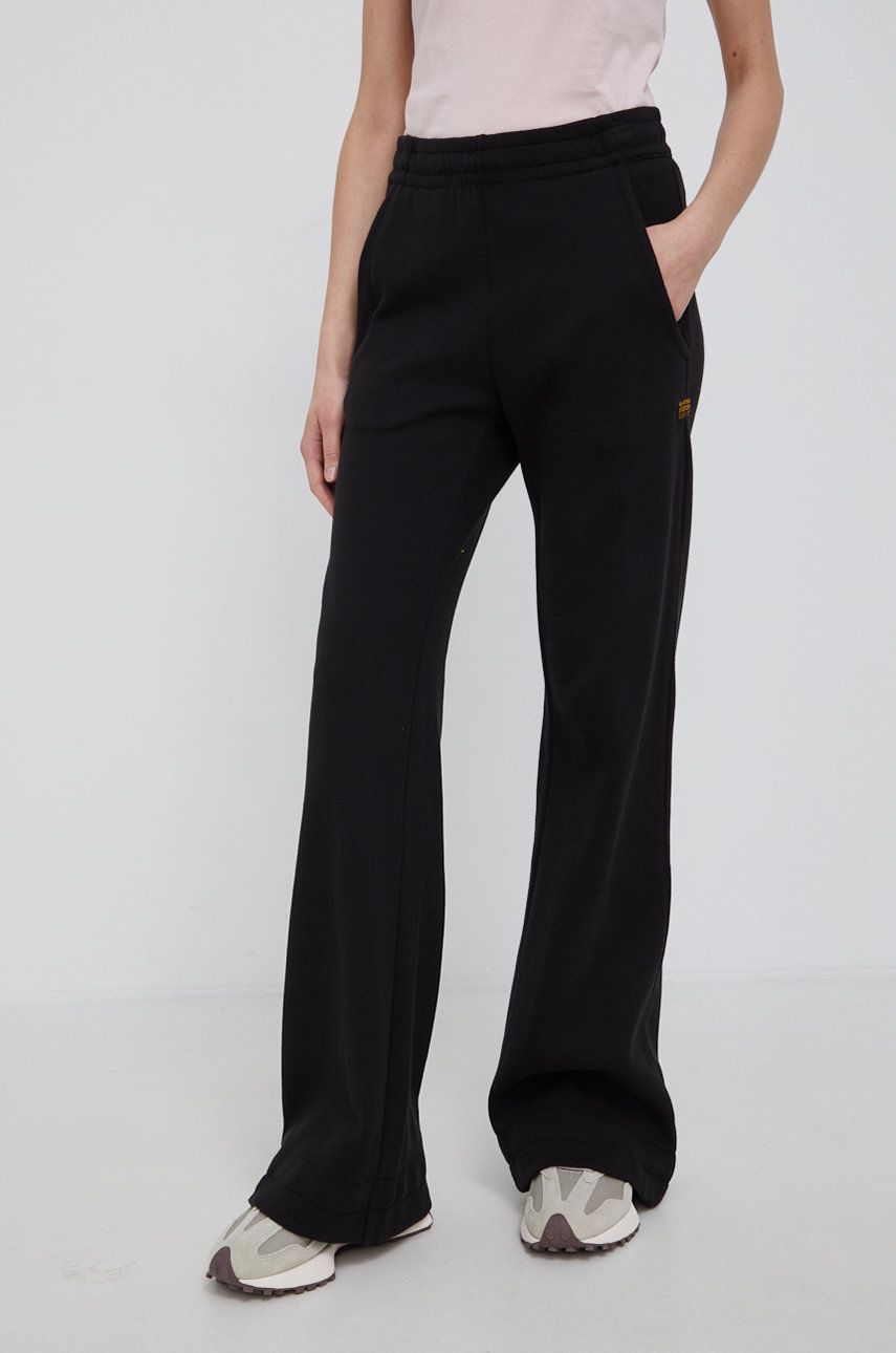 G-Star Raw Spodnie bawełniane damskie kolor czarny