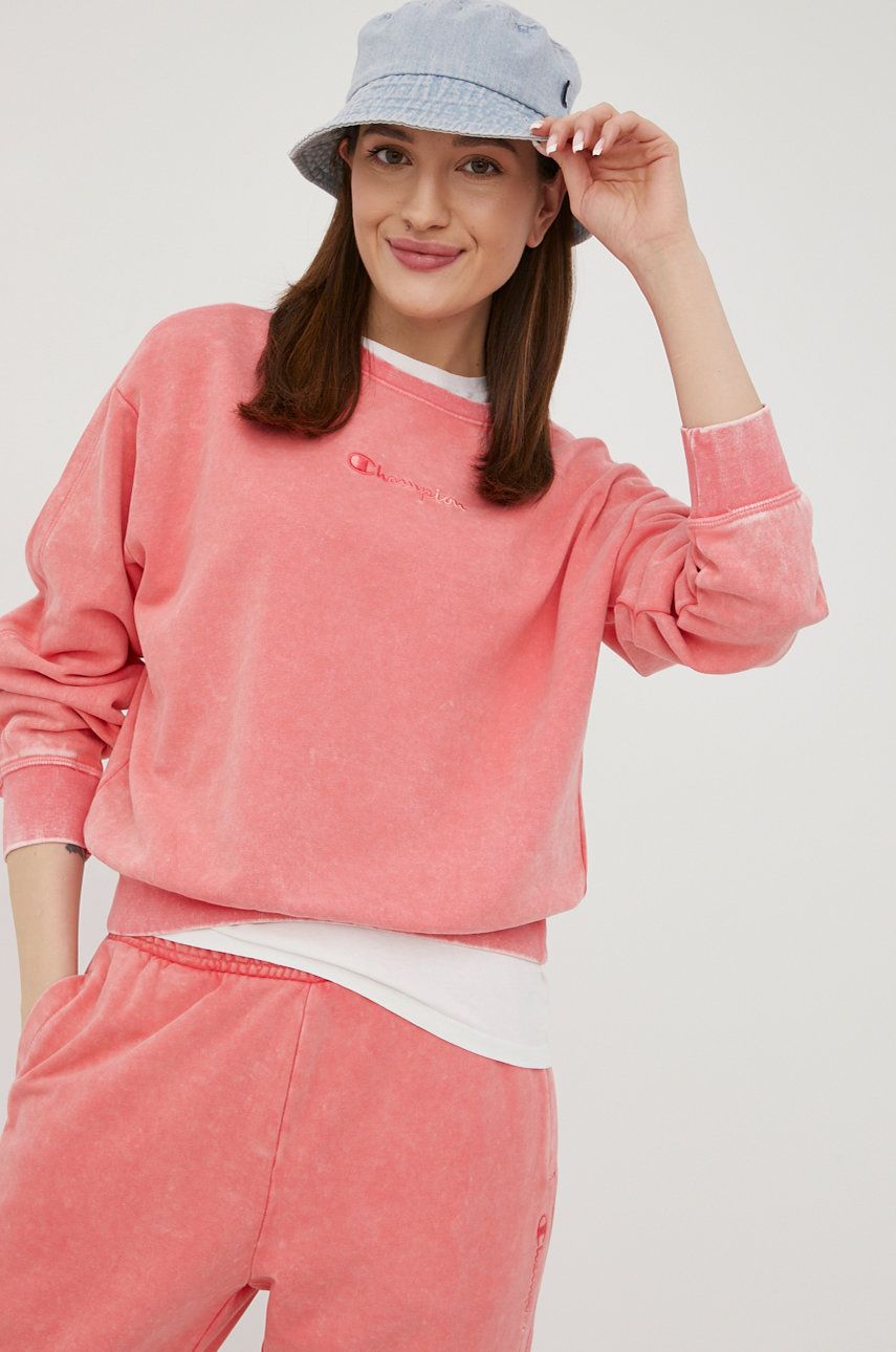 Champion bluza damska kolor różowy z aplikacją rozmiar XS,M,S,L