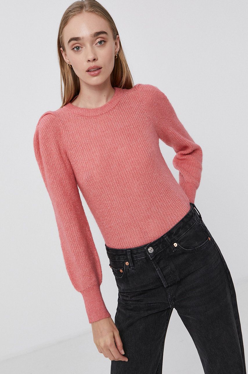 Vero Moda Sweter damski kolor różowy