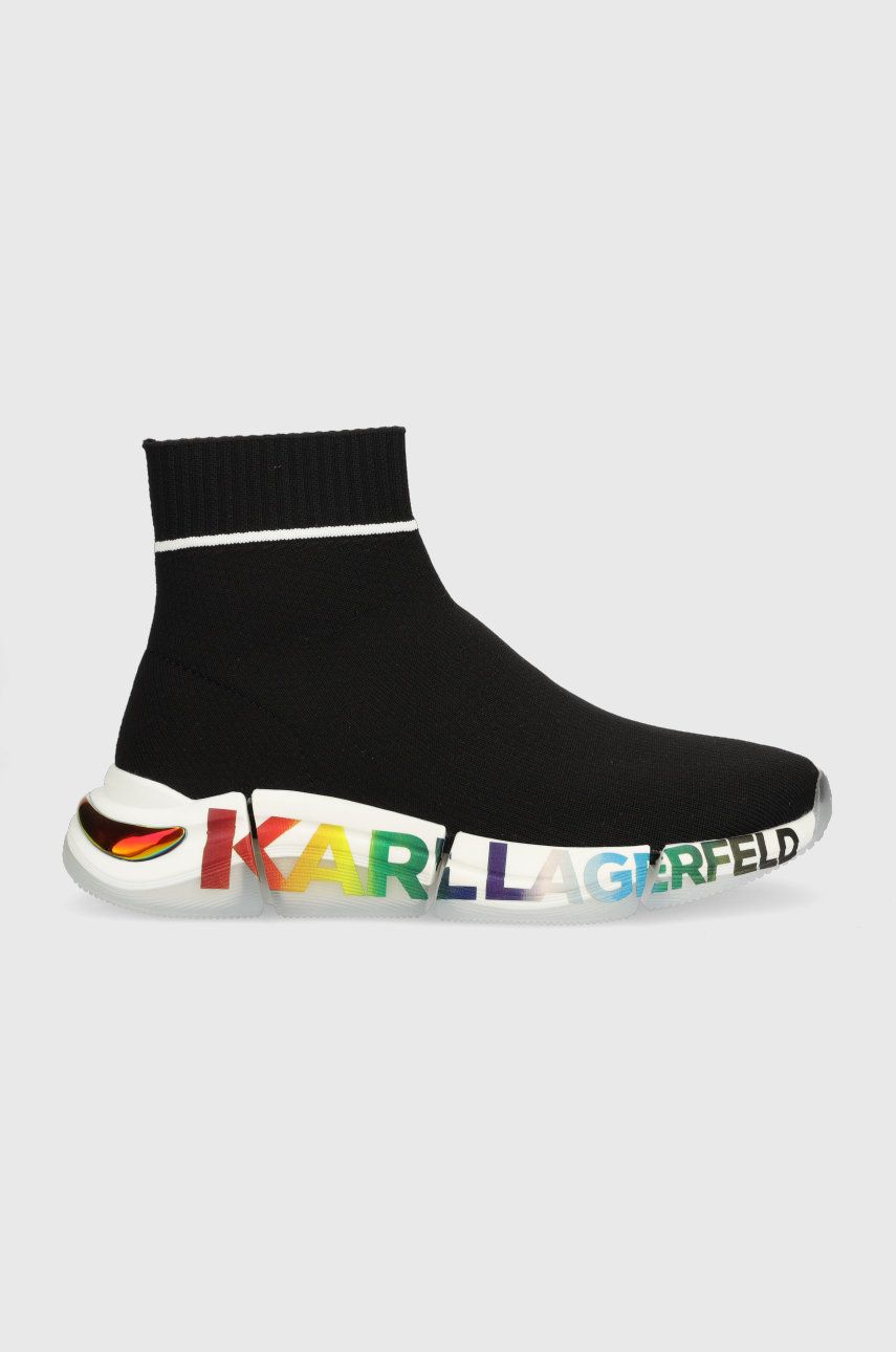 Karl Lagerfeld sneakersy QUADRA KL63246P.K0M kolor czarny