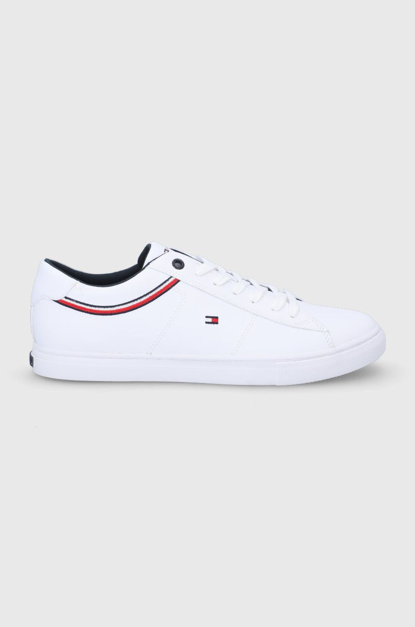 Tommy Hilfiger buty skórzane kolor biały 2 Tommy Hilfiger buty skórzane kolor biały