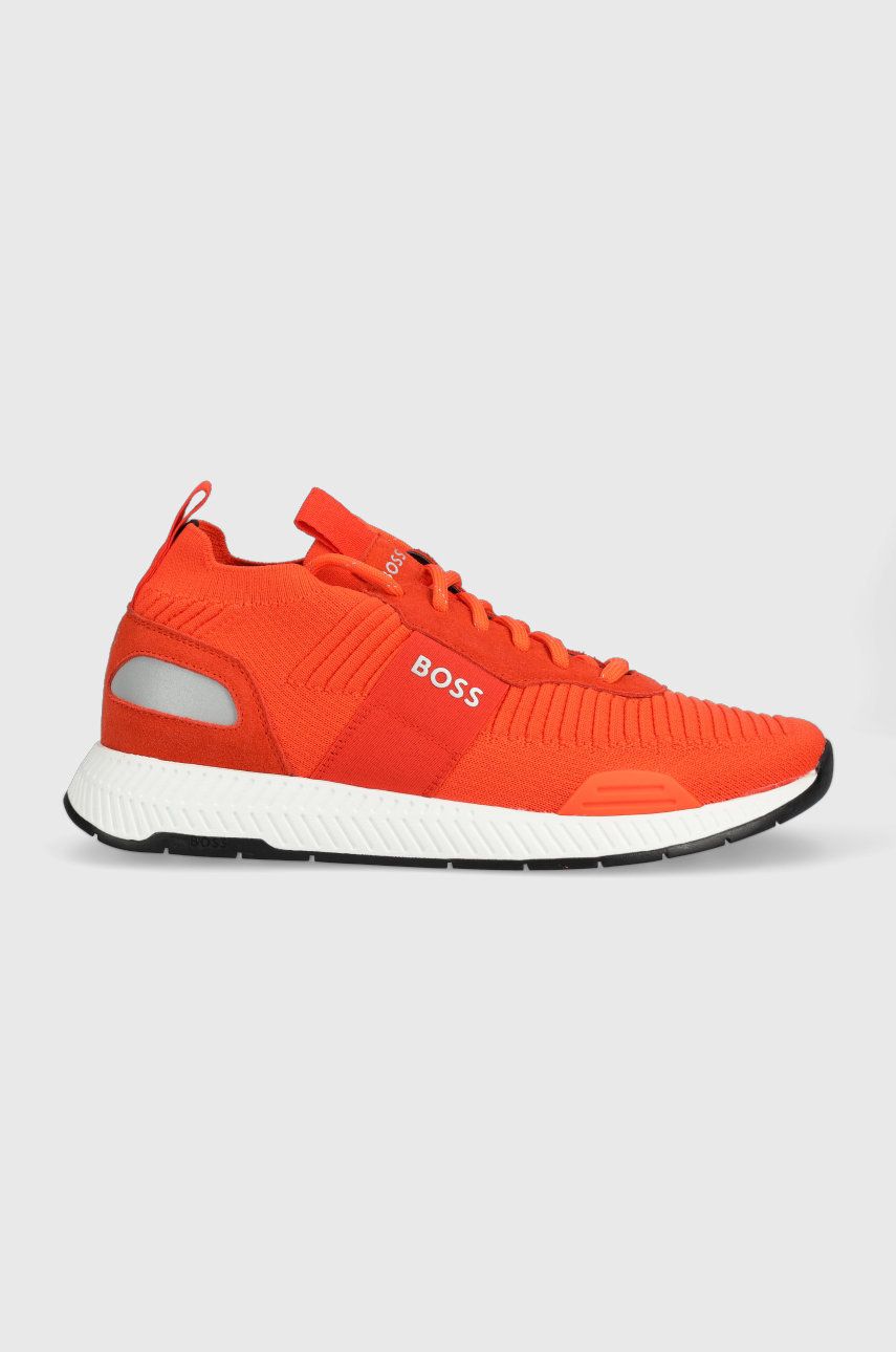 BOSS sneakersy Titanium kolor czerwony 50470596