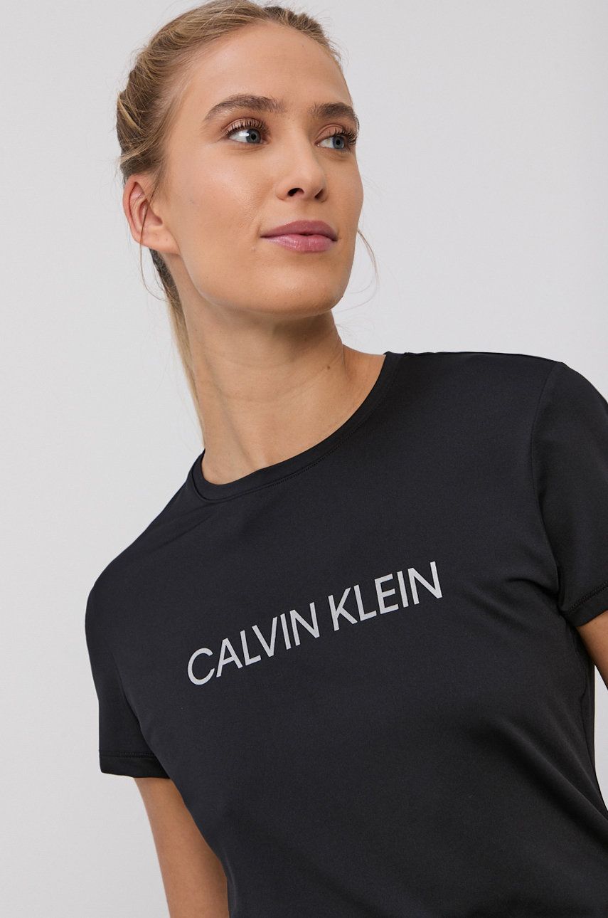Calvin Klein Performance T-shirt damski kolor czarny