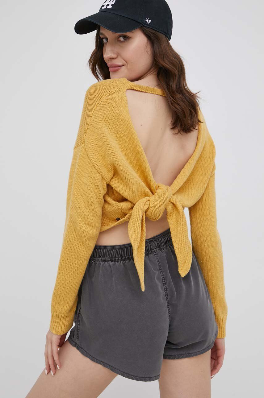 Roxy sweter damski kolor żółty