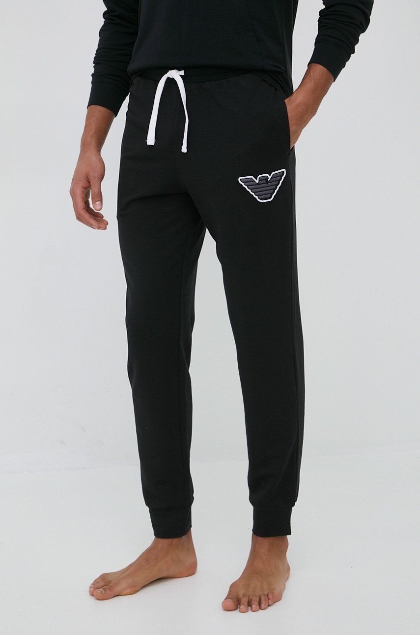 Emporio Armani Underwear spodnie dresowe męskie kolor czarny gładkie rozmiar XL,XXL,S,M,L
