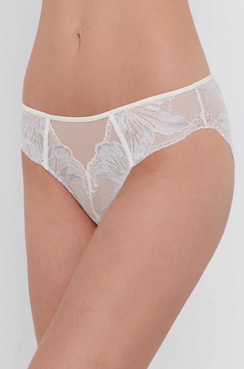 Calvin Klein Underwear Figi kolor biały z koronki