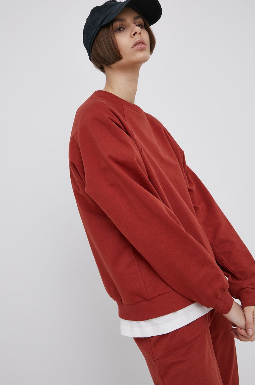 Vero Moda bluza damska kolor czerwony gładka
