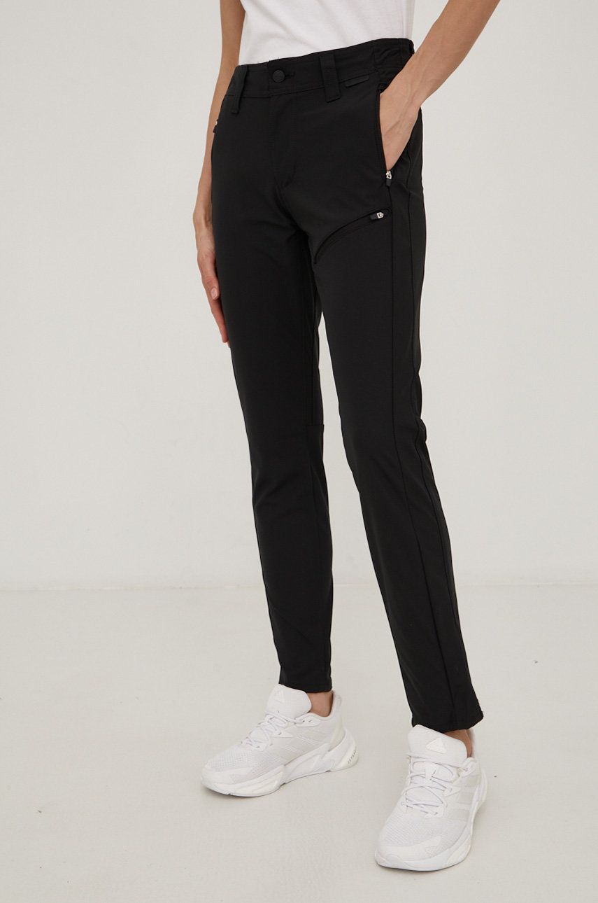 Wrangler Spodnie damskie kolor czarny proste medium waist