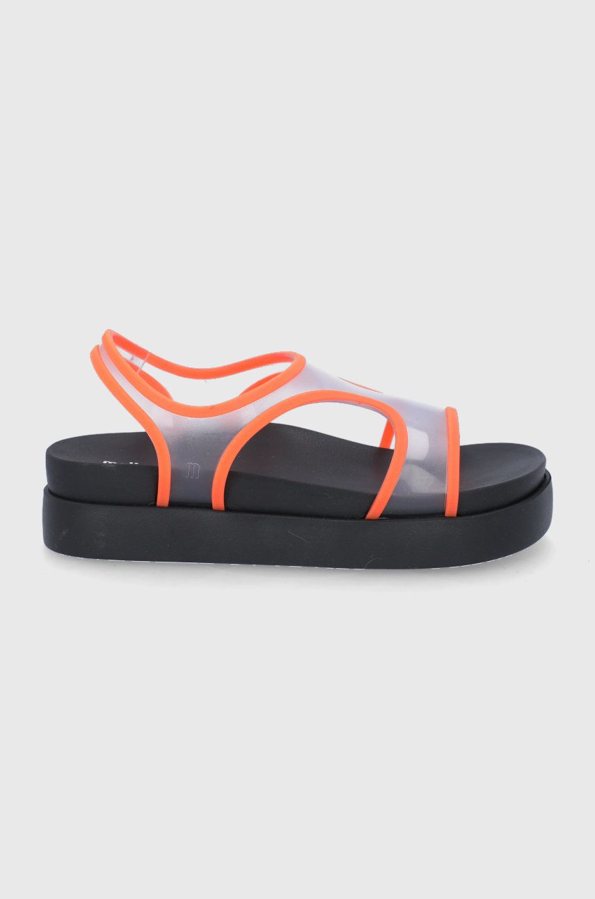 Melissa sandały Bikini Platform damskie kolor pomarańczowy na platformie 2 Melissa sandały Bikini Platform damskie kolor pomarańczowy na platformie
