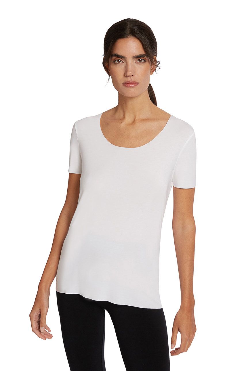 Wolford t-shirt damski kolor biały