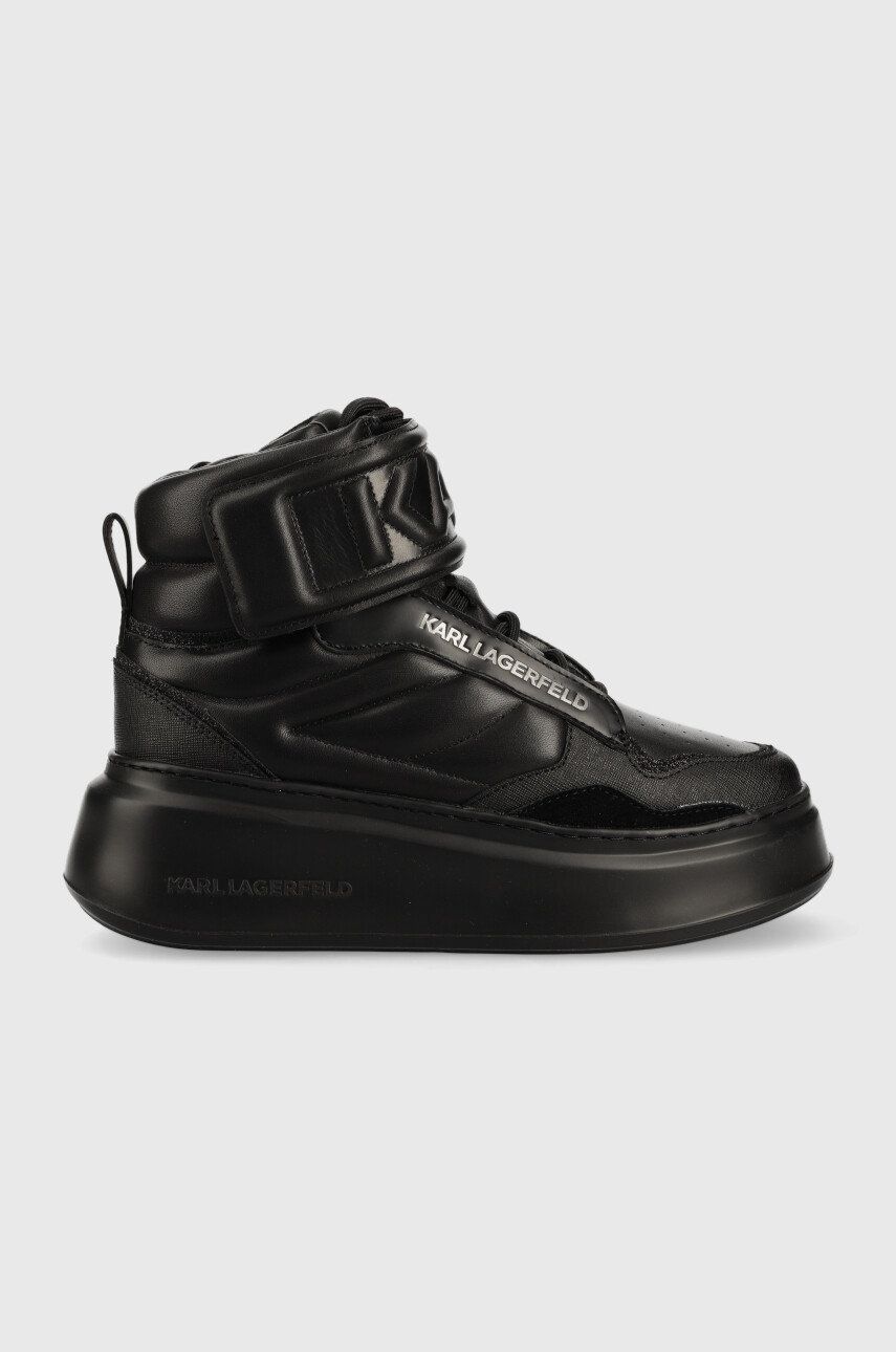 Karl Lagerfeld sneakersy sk贸rzane ANAKAPRI KL63555.00X kolor czarny