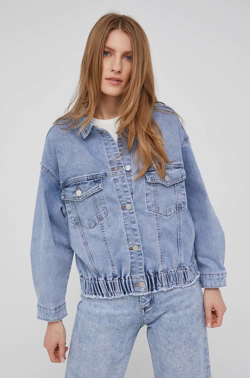 Answear Lab kurtka jeansowa damska przejściowa oversize rozmiar XS,M,L,XL,S
