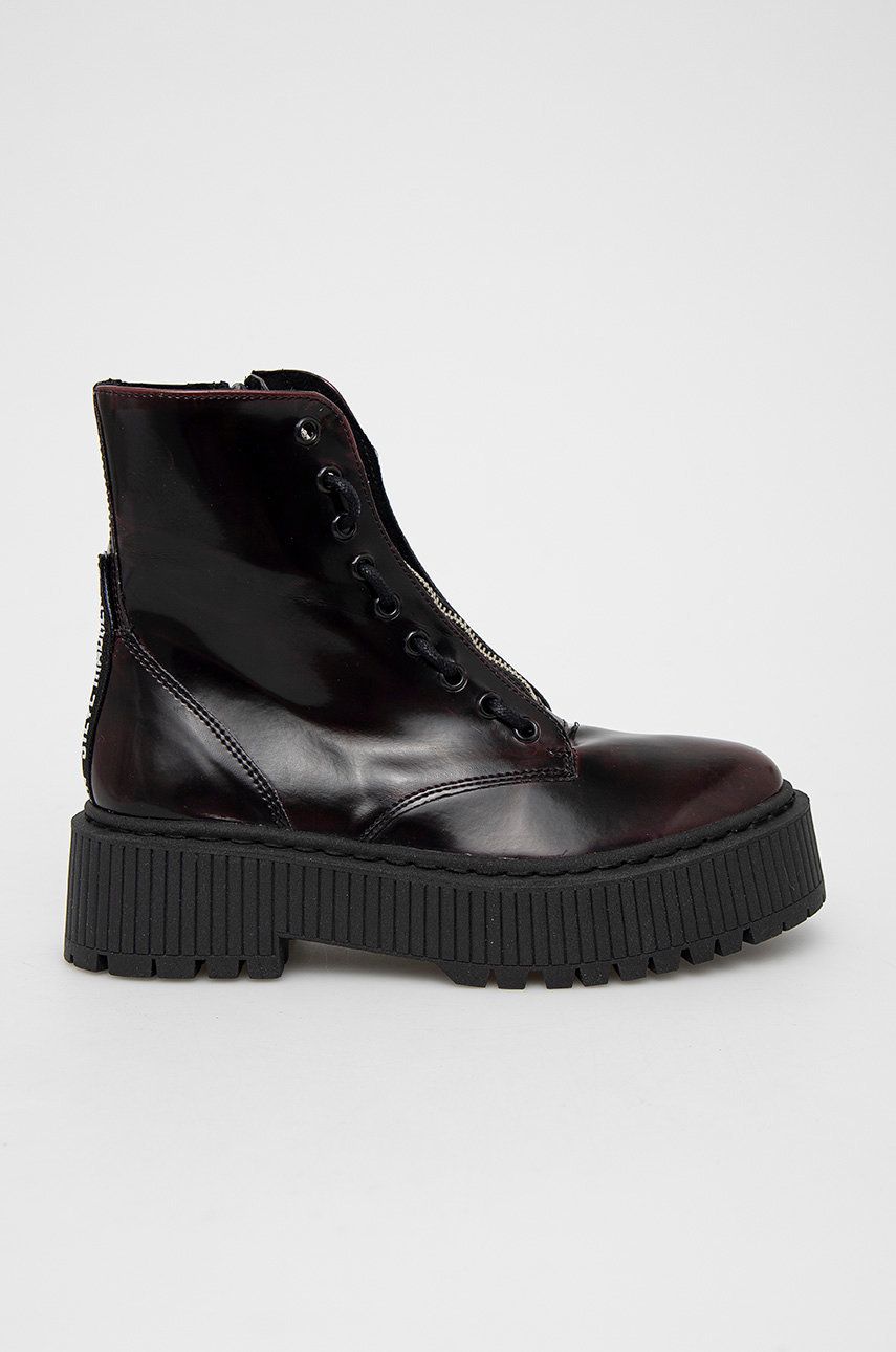 Steve Madden Workery damskie kolor brązowy na platformie 2 Steve Madden Workery damskie kolor brązowy na platformie