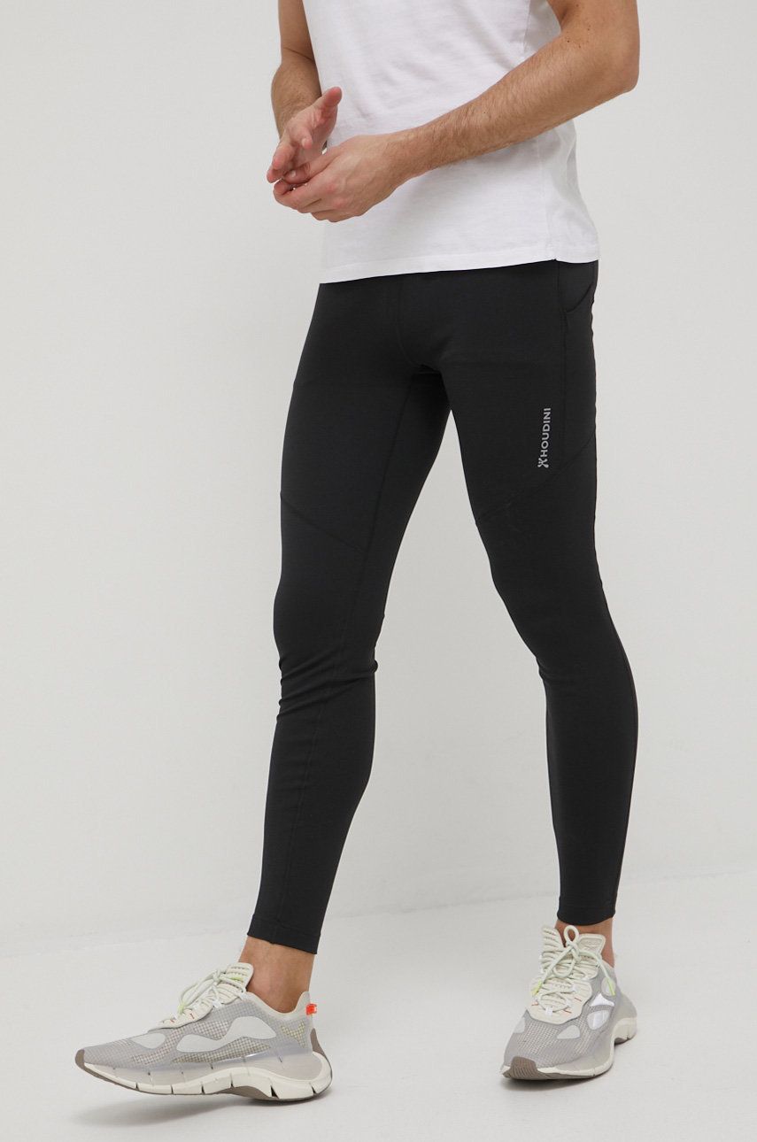 Houdini legginsy sportowe Adventure męskie kolor czarny gładkie rozmiar S,M,L,XL