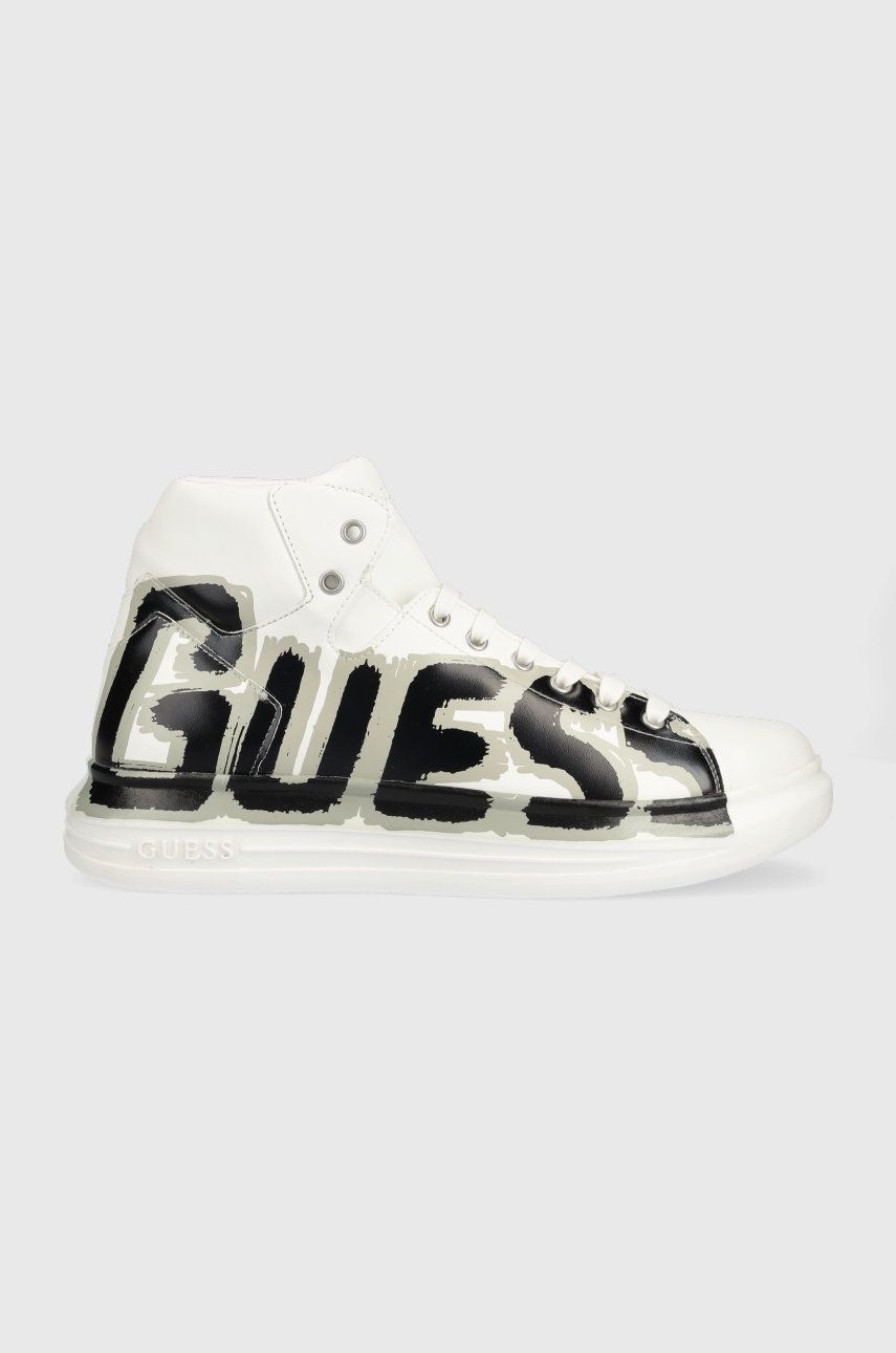 Guess sneakersy Vibo Mid kolor biaÅ‚y