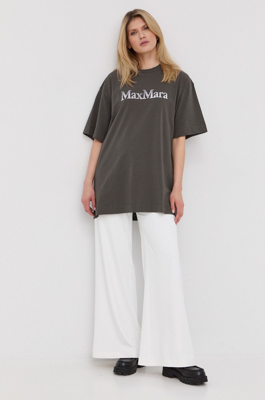 Max Mara Leisure t-shirt damski kolor szary