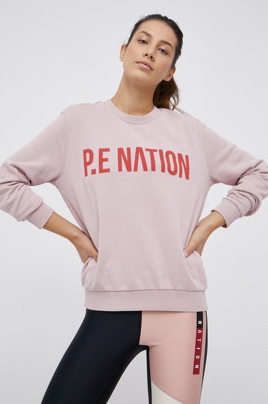 P.E Nation Bluza damska kolor różowy gładka