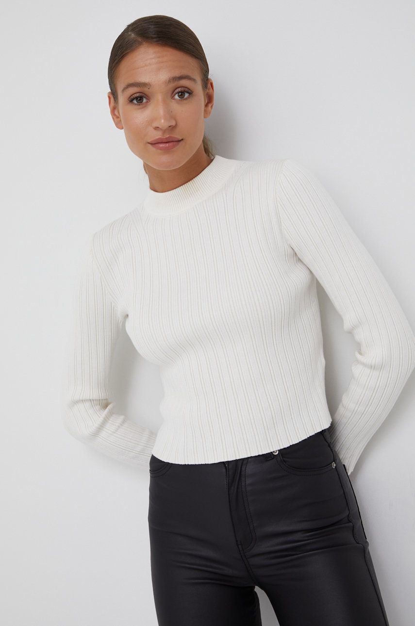 Calvin Klein Jeans sweter damski kolor beżowy