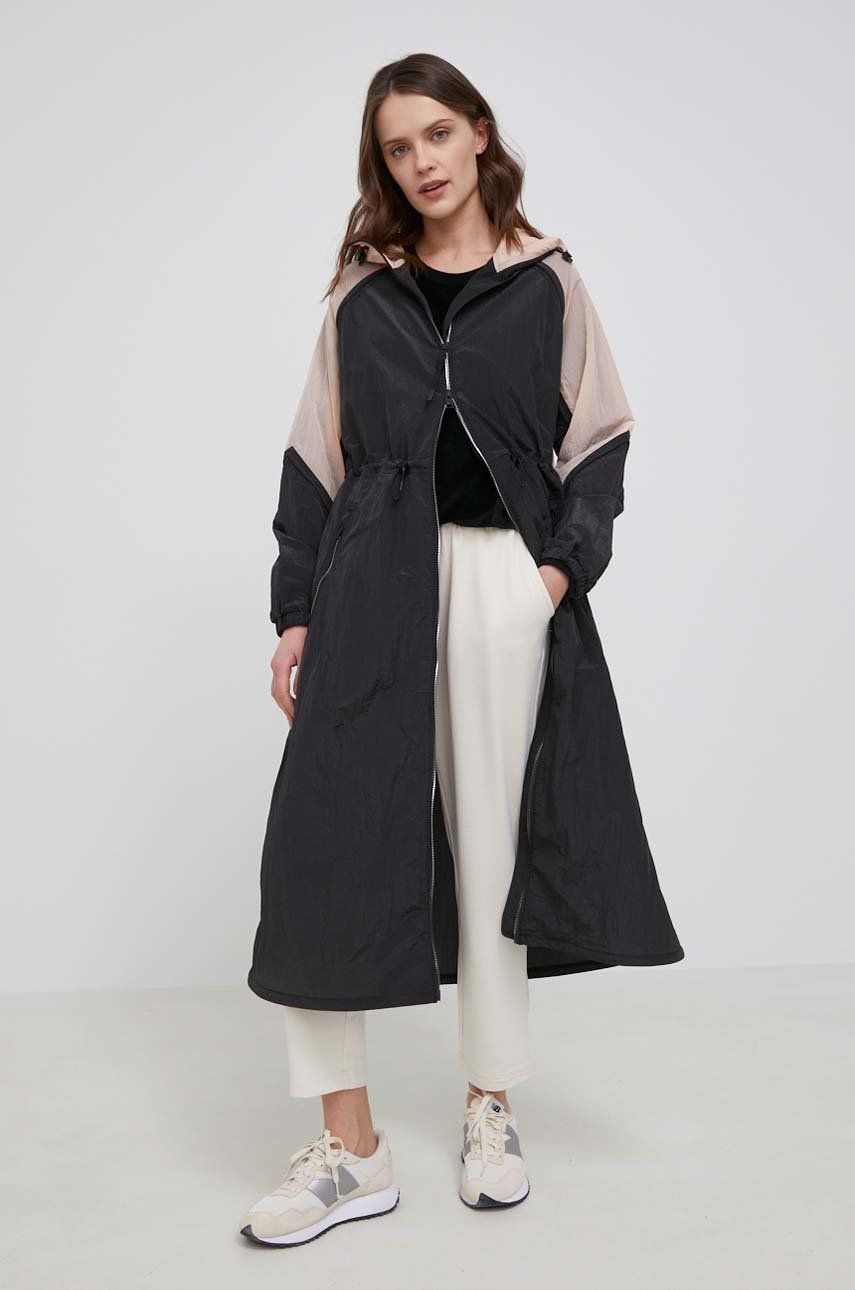 Woolrich kurtka damska kolor czarny przejściowa