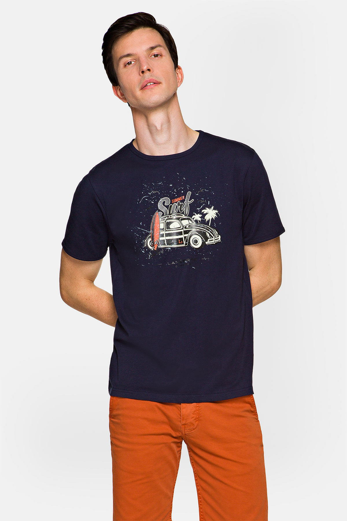 Koszulka Granatowa Arlo rozmiar 2XL; 3XL; L; M; XL