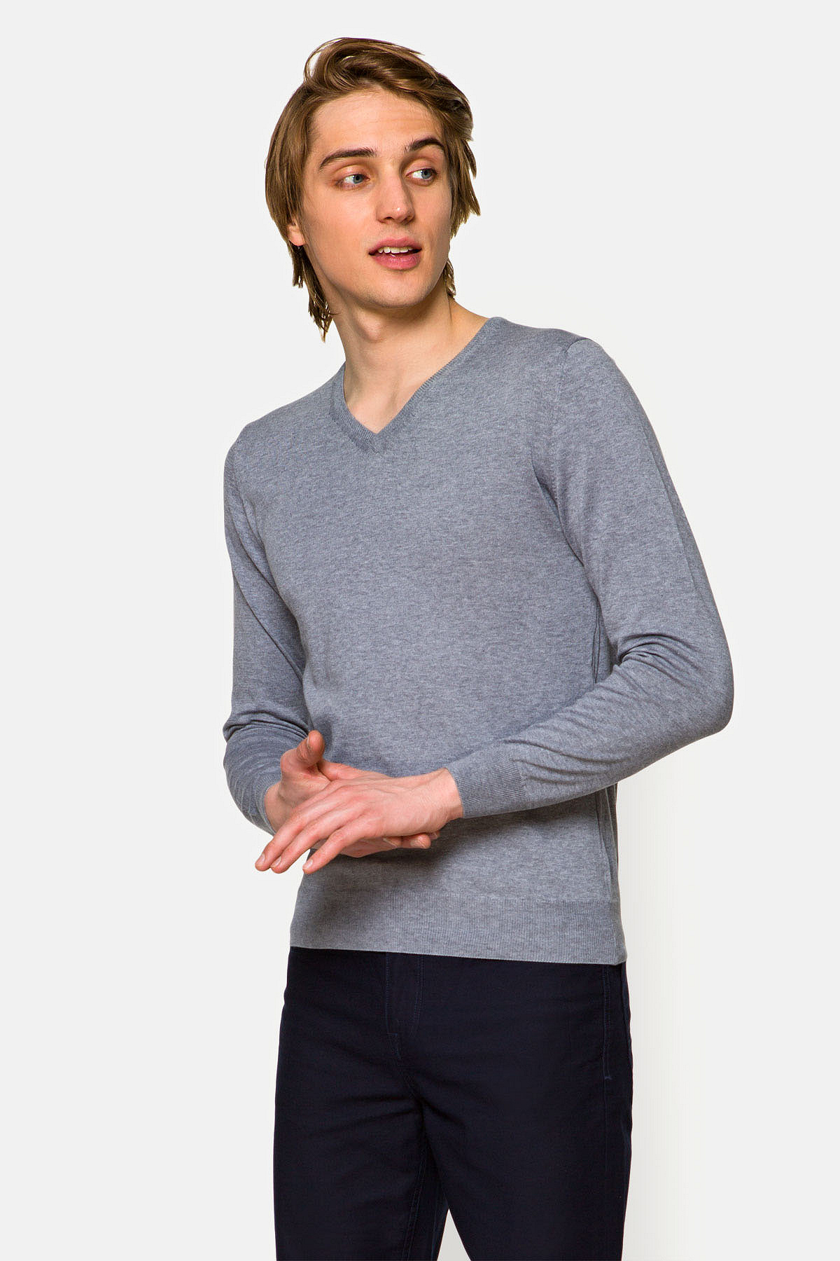 Sweter Robin J.Szary rozmiar L; XL; 2XL