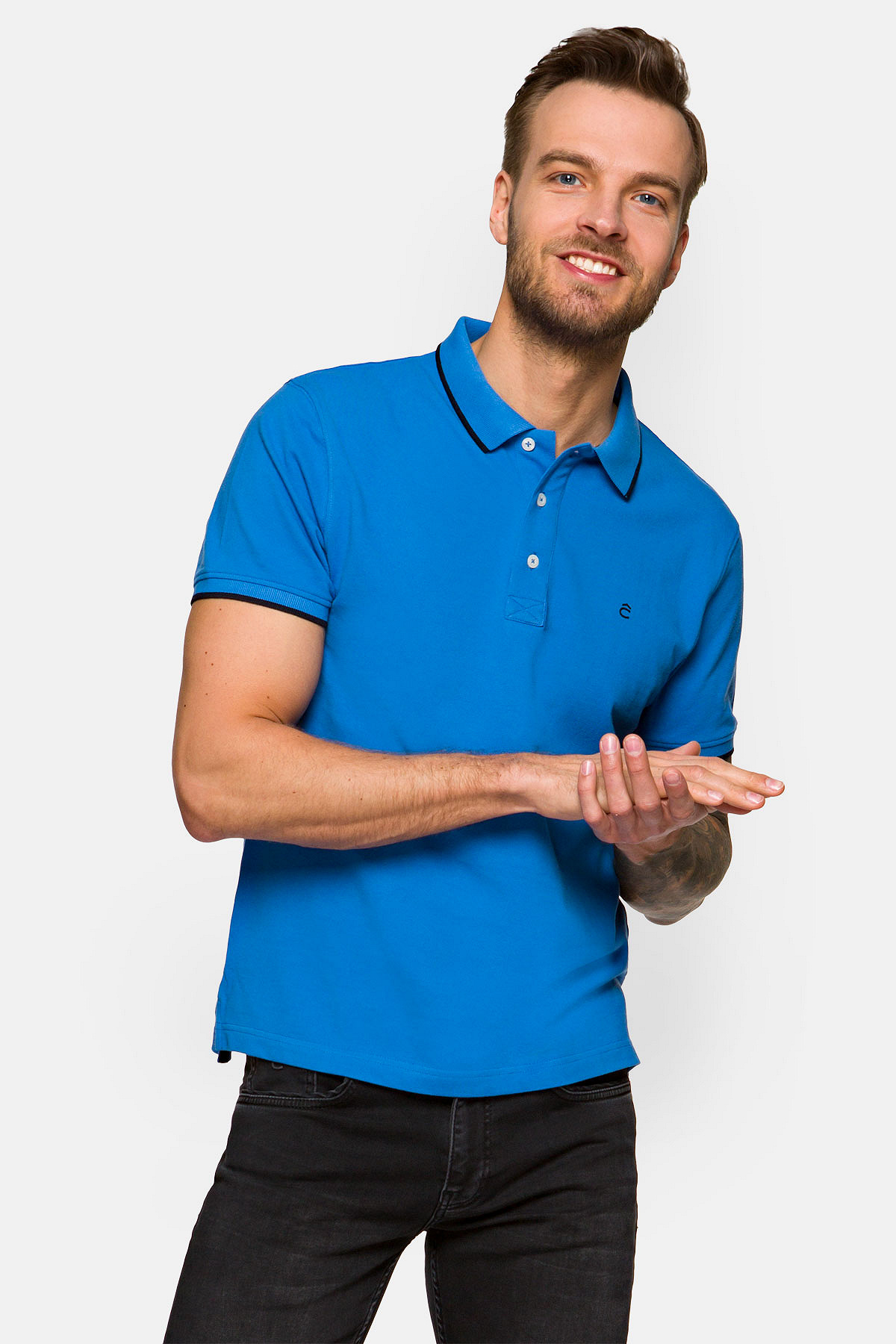 Koszulka Niebieska Polo Dominic rozmiar 2XL; 3XL; L; M; XL