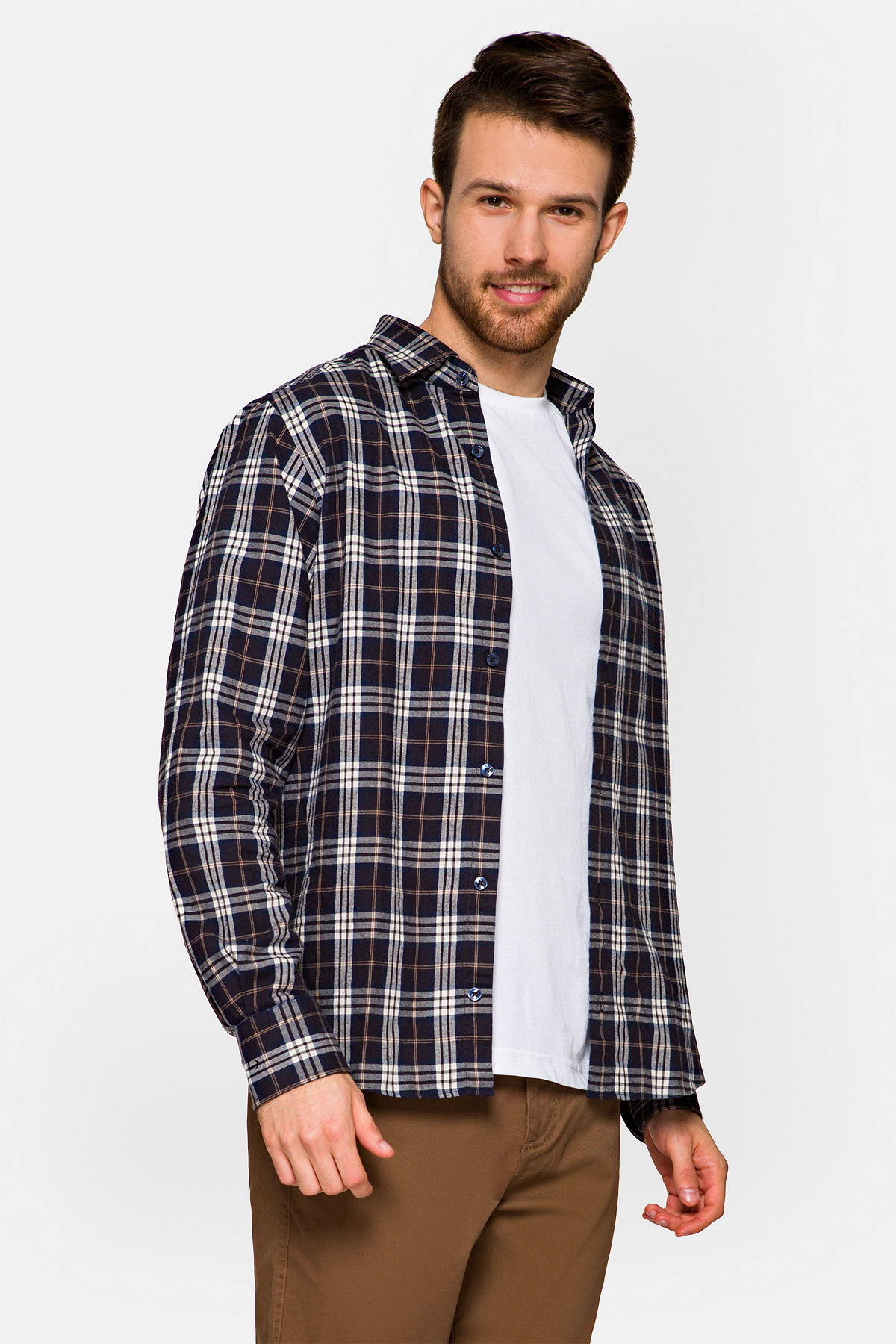 Koszula Granatowa w Kratę Anna rozmiar S; 2XL; L; M; XL