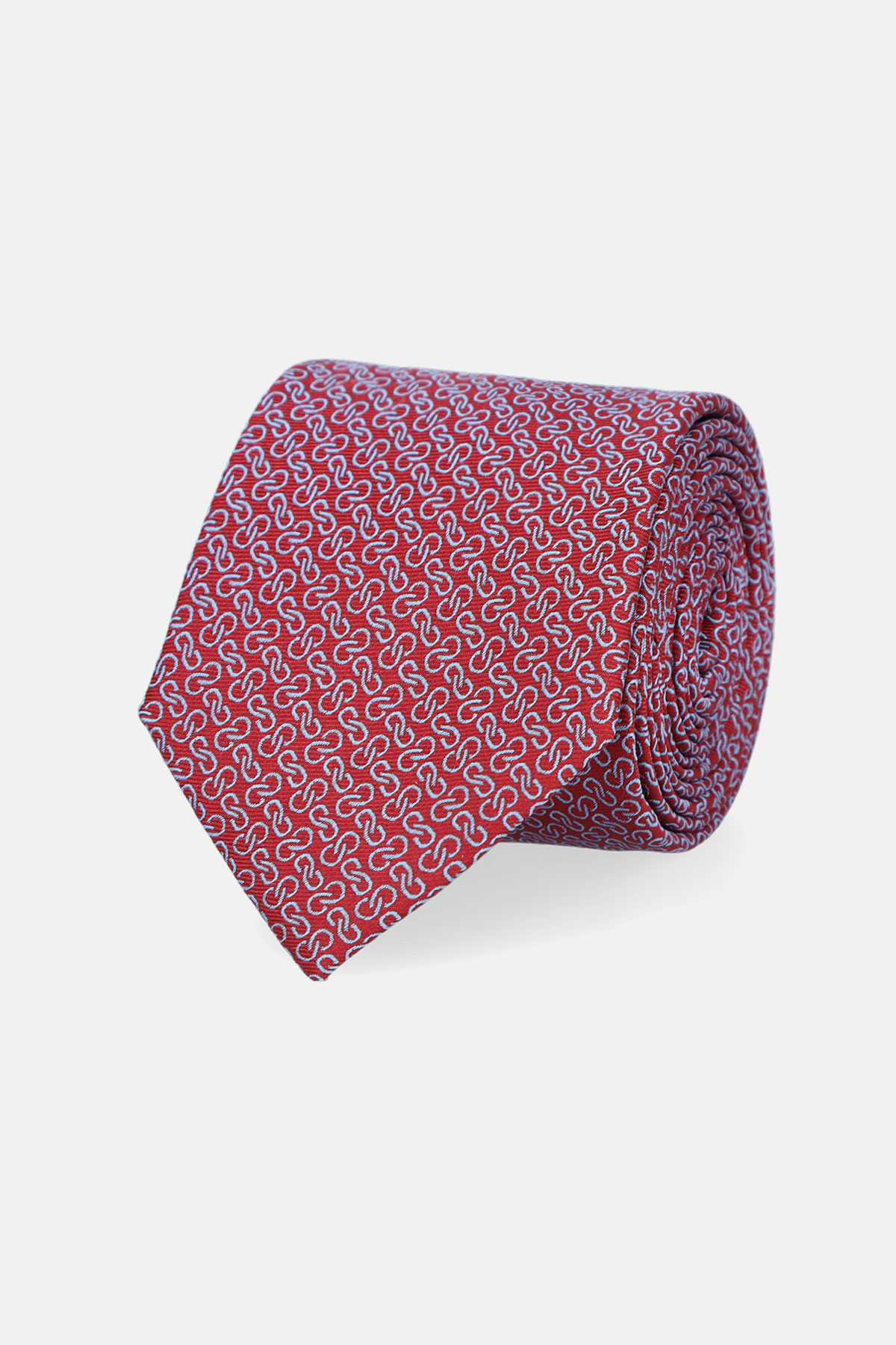 Krawat Czerwony Wzór rozmiar