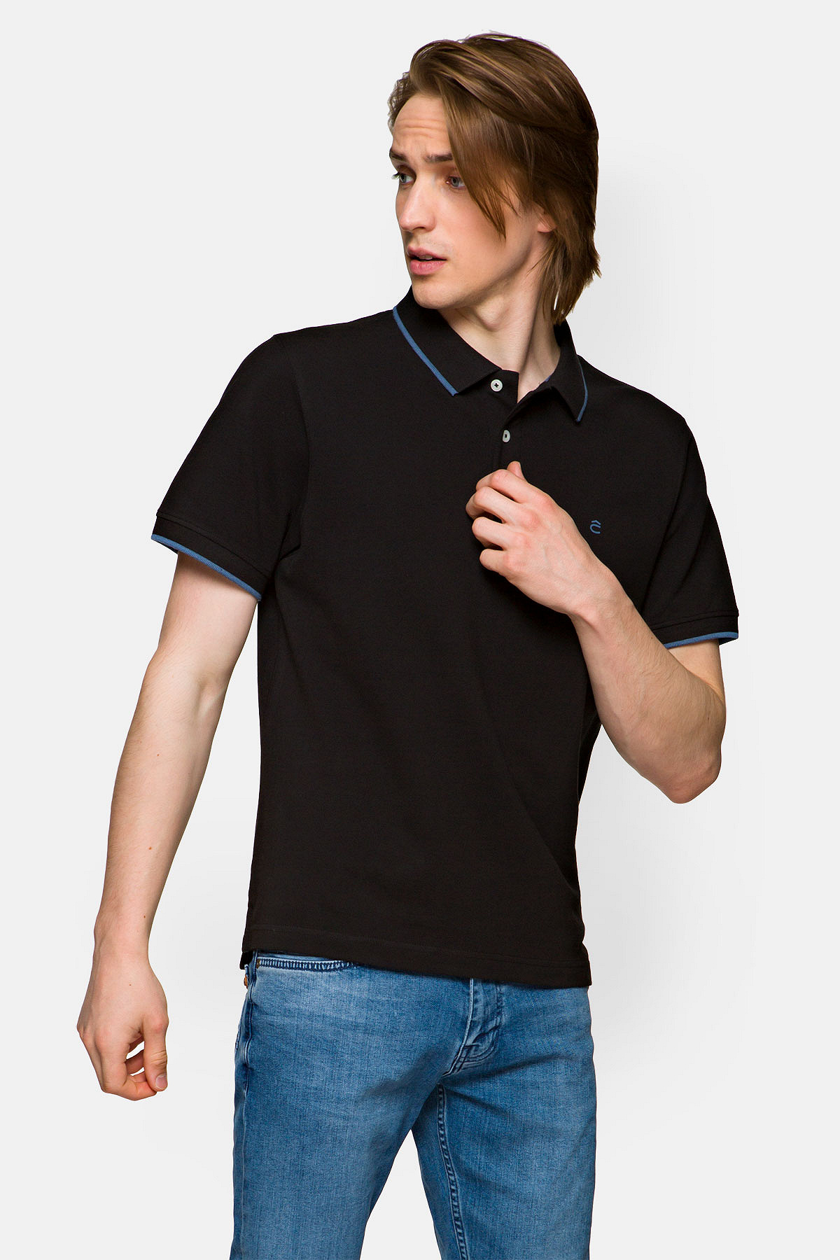Koszulka Czarna Polo Dominic rozmiar 2XL; 3XL; 4XL; 5XL; L; M; S; XL