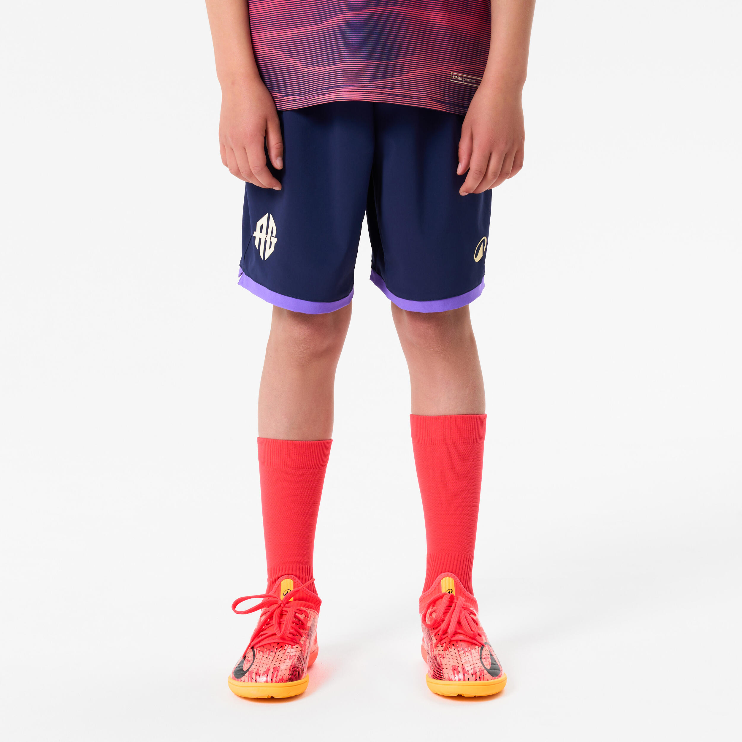 Skarpety piłkarskie dla dzieci Kipsta Viralto II Mid „AG” A.Griezmann
