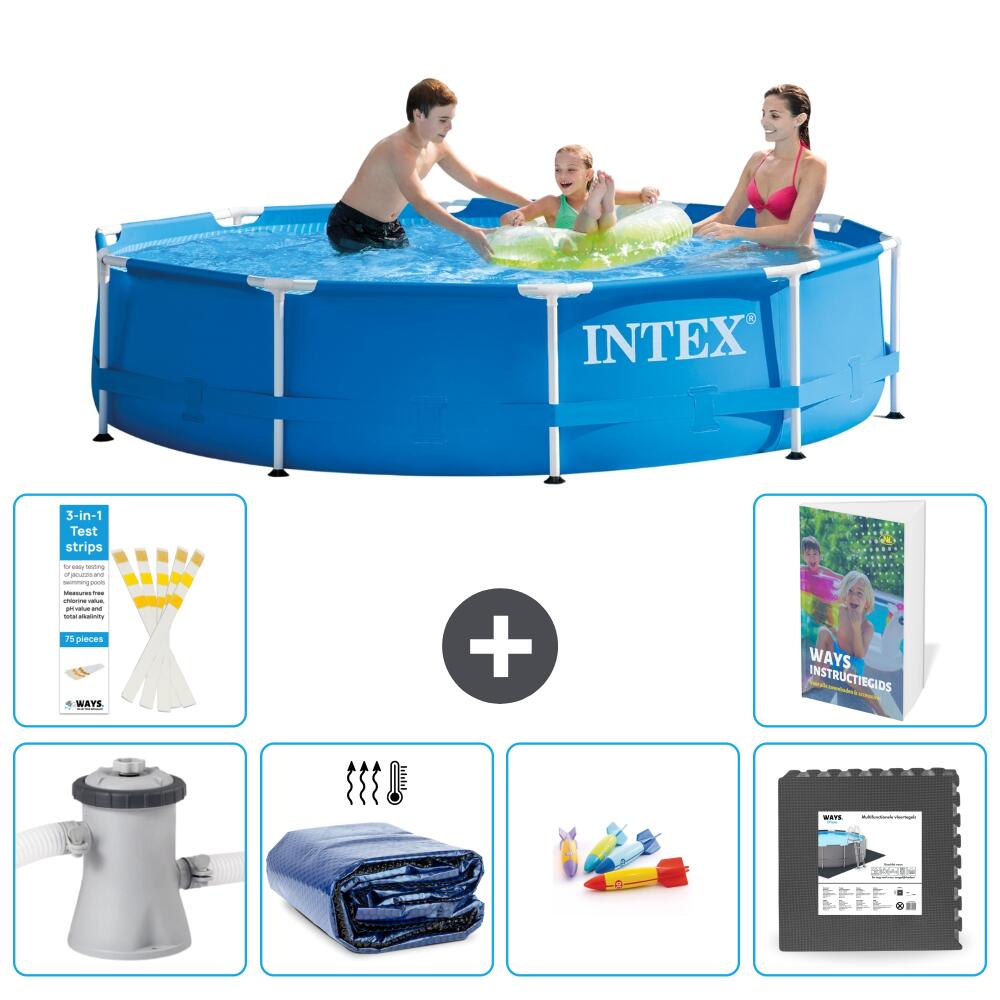 INTEX Basen ze stelażem Okrągły - 305x76 cm - 7-częściowy S177