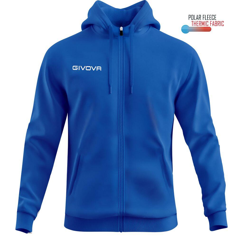 Bluza sportowa Givova Polarfleece 500 niebieska
