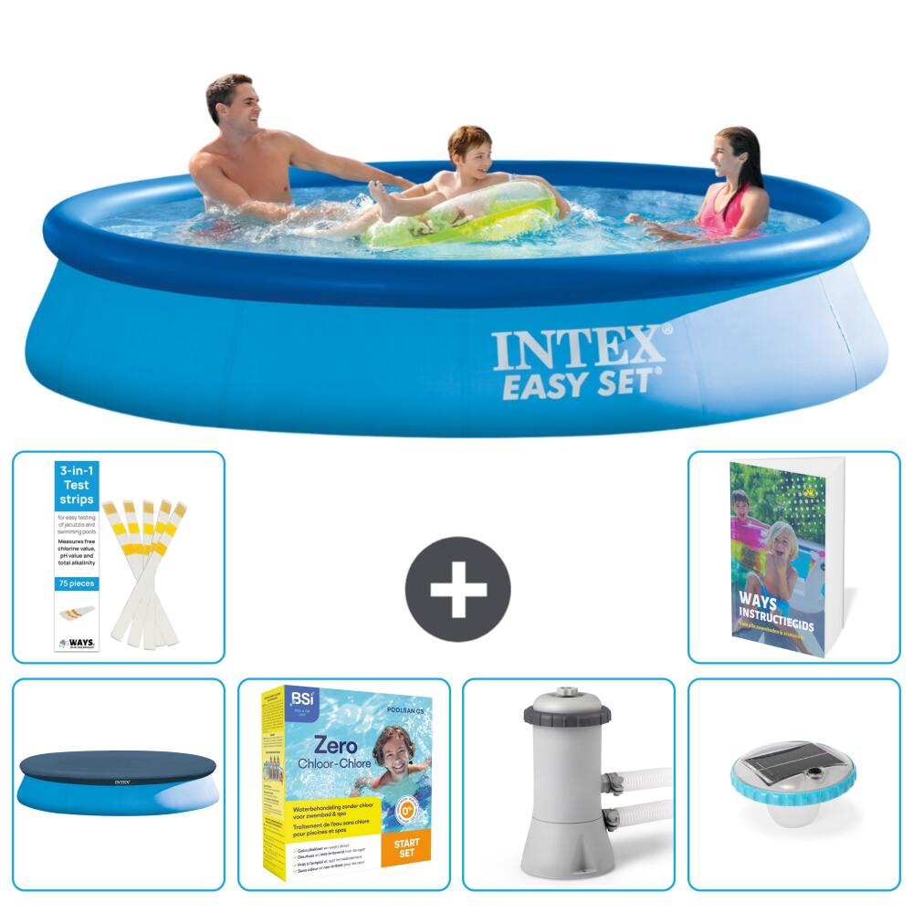 INTEX Basen Easy Set Okrągły - 366x76 cm - 7-częściowy S4