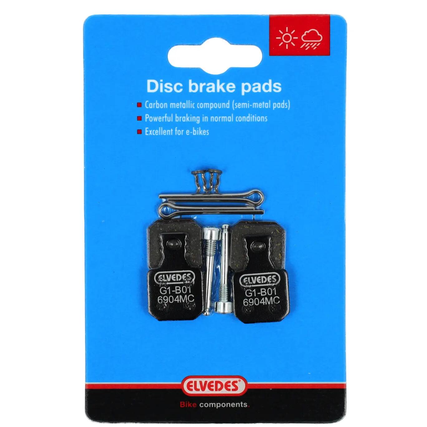Klocki hamulcowe rowerowe metal/węgiel Elvedes Magura MT 5/7 (x2)
