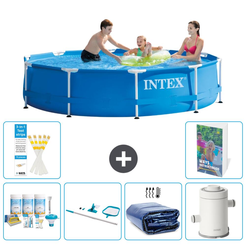 INTEX Basen ze stelażem Okrągły - 305x76 cm - 7-częściowy S93