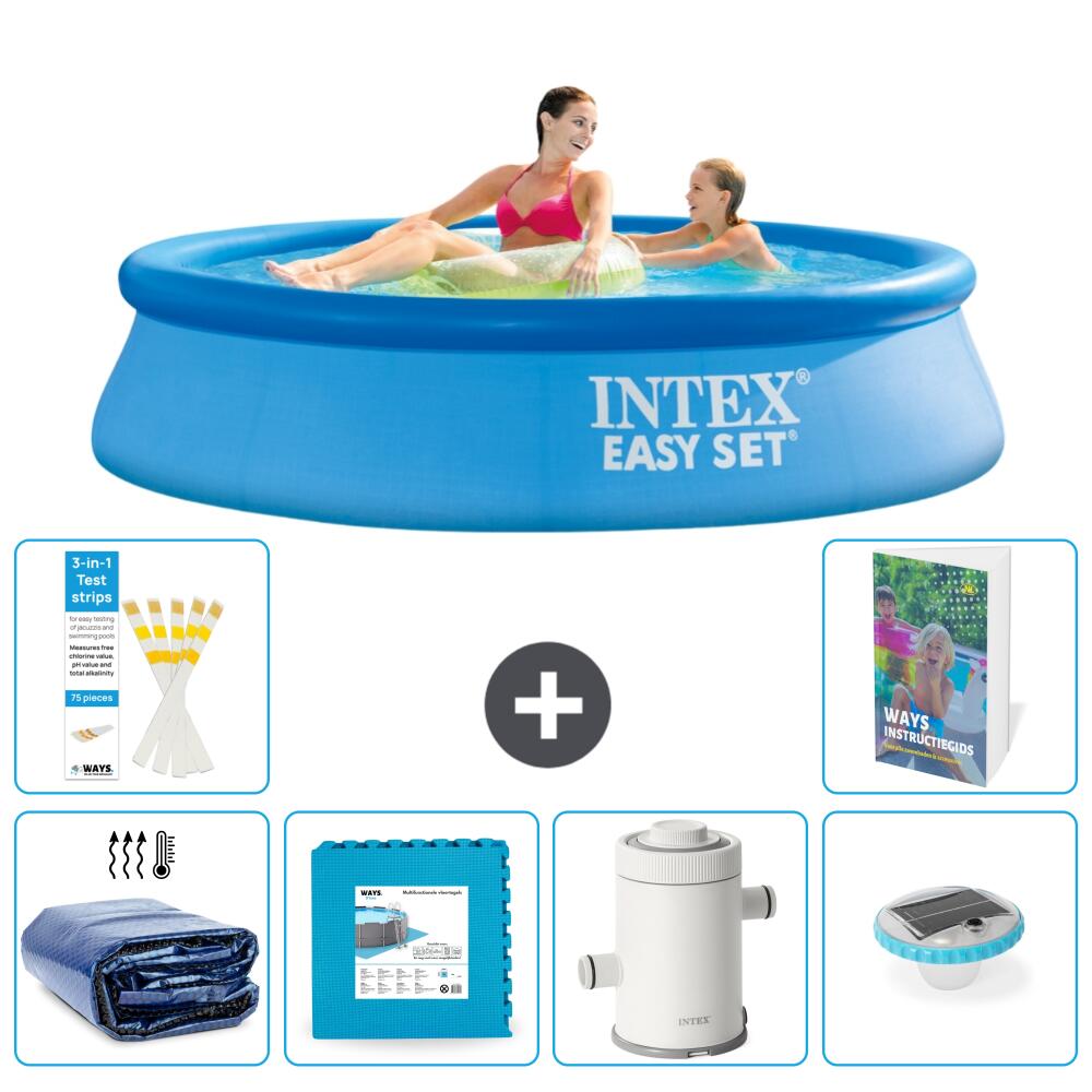 INTEX Basen Easy Set Okrągły - 244x61 cm - 7-częściowy S152
