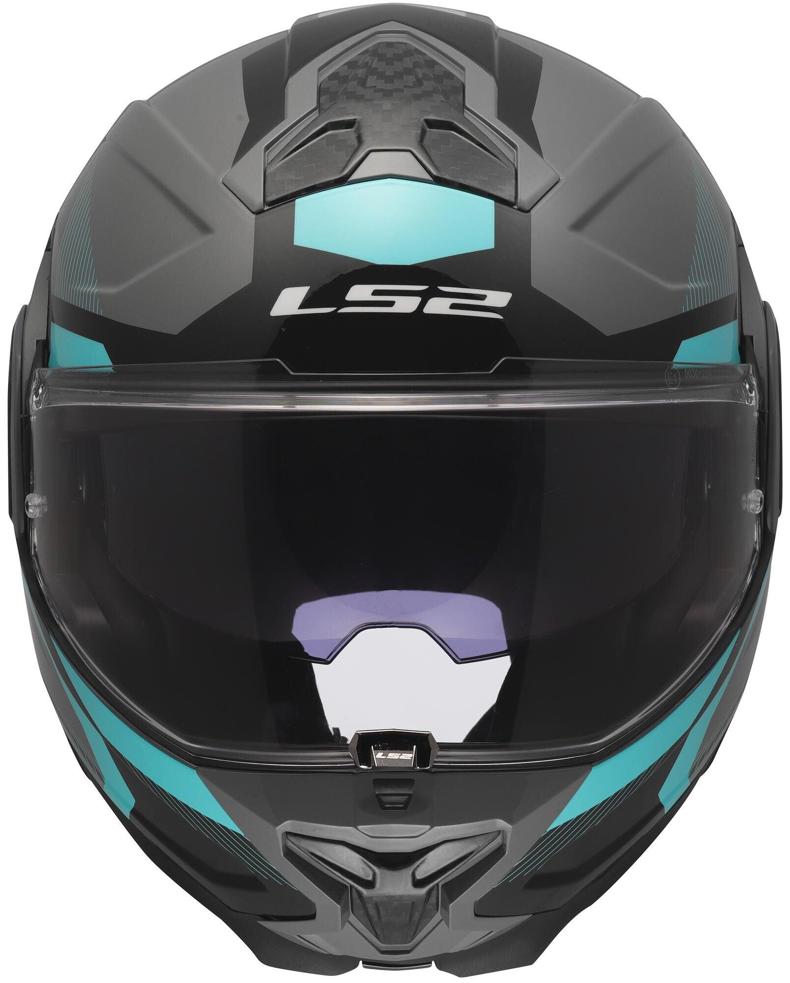 Kask modułowy LS2 FF910 Advant II Triple XL szary/niebieski/czerwony