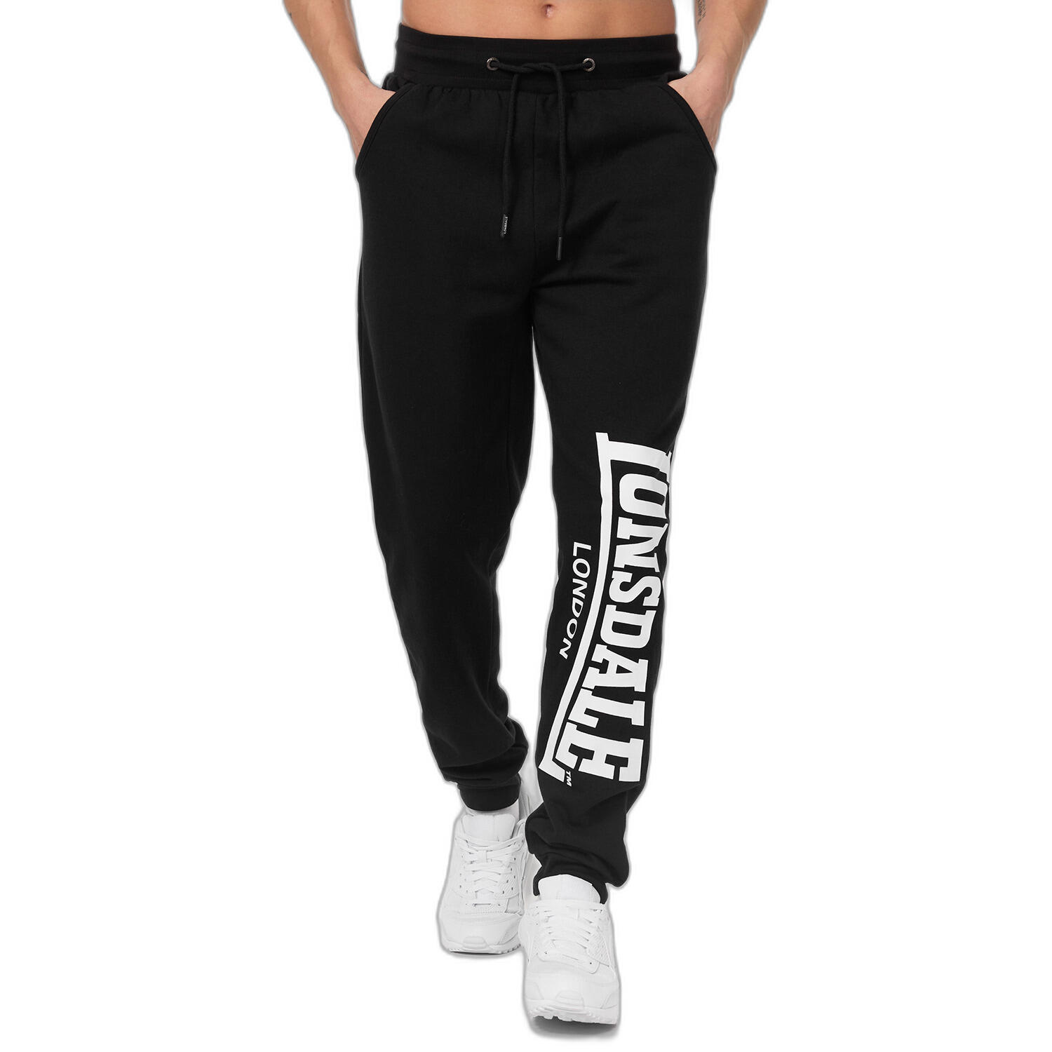 Spodnie dresowe z dużym logo Lonsdale