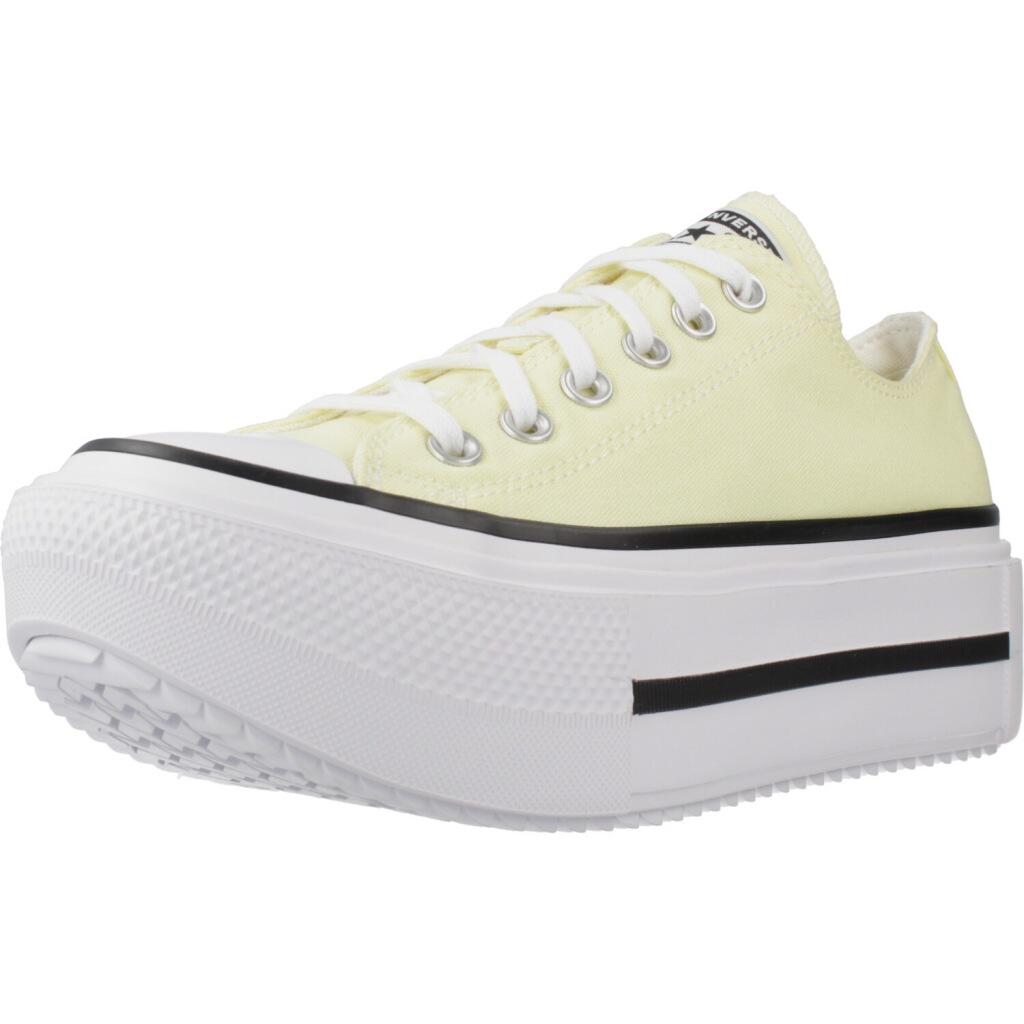 Kapcie CONVERSE CHUCK TAYLOR ALL STAR LIFT DOUBLE STACK OX Żółty