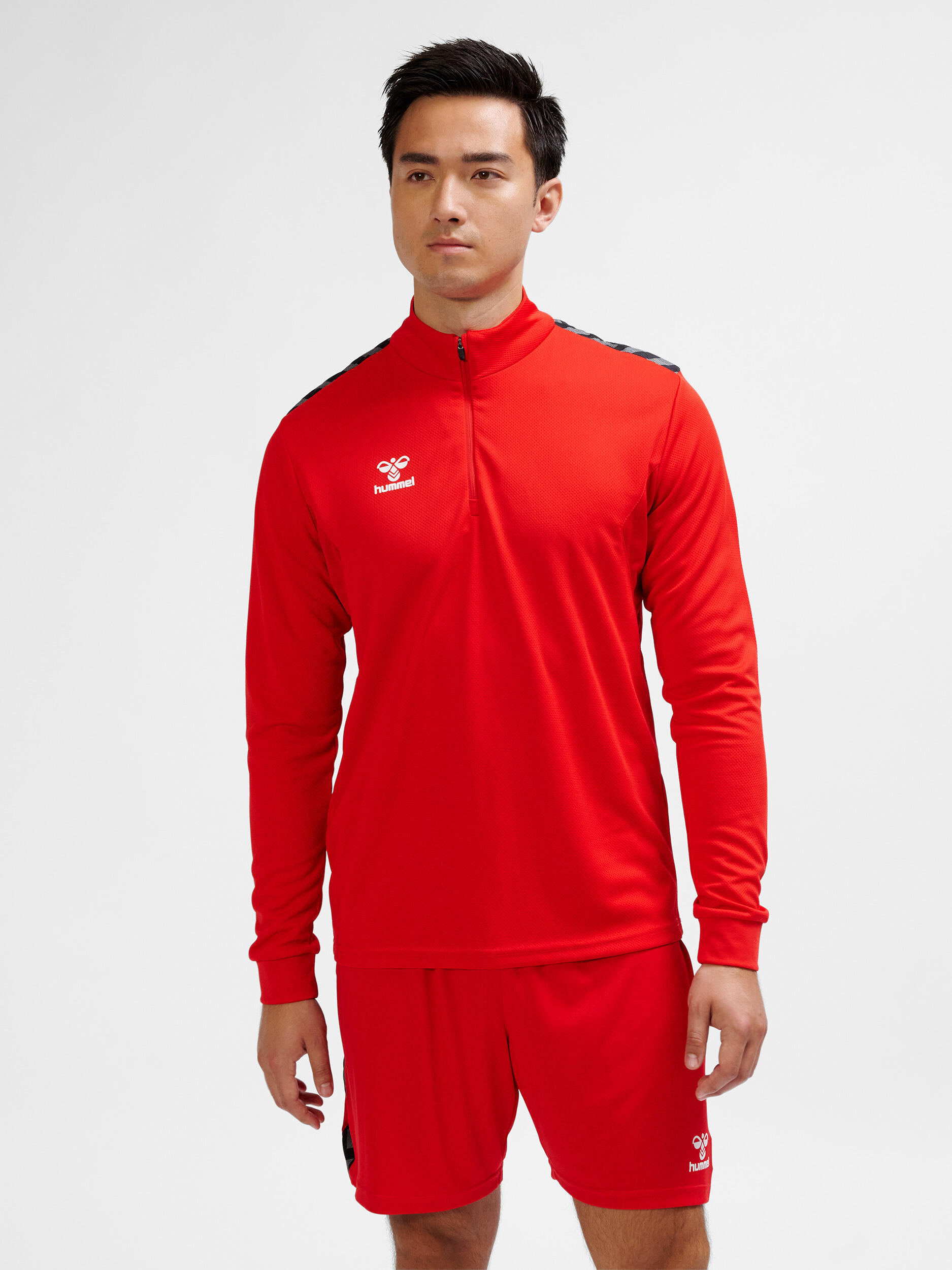 Bluza dresowa z pół zamkiem błyskawicznym Hummel Authentic