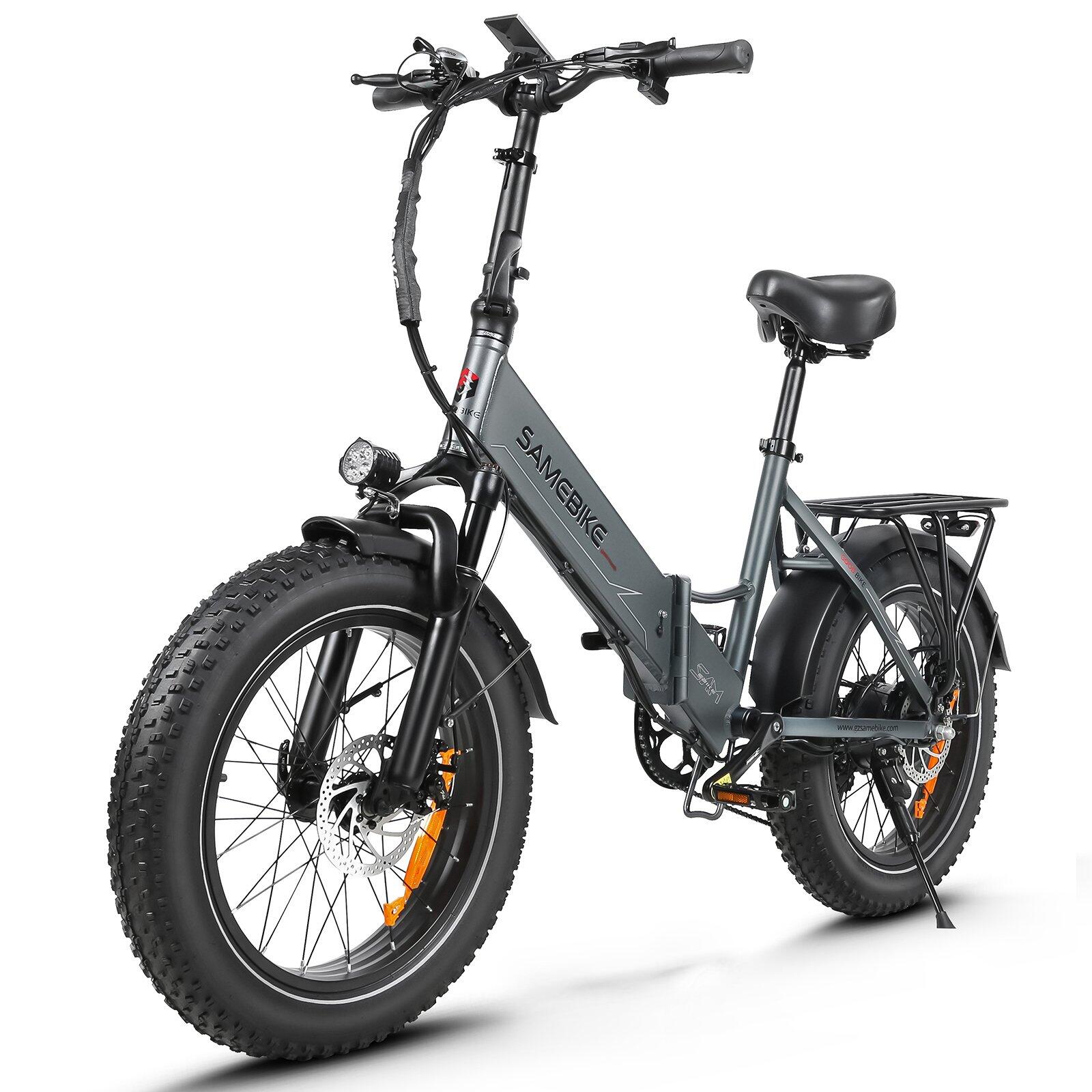 Składany rower elektryczny SAMEBIKE LOTDM200-II 20, akumulator 48 V 13 Ah, NFC