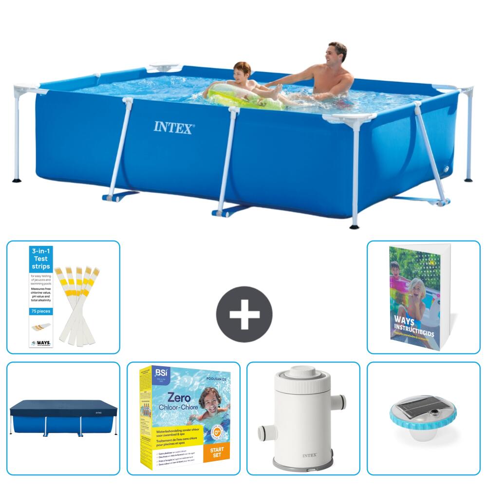 INTEX Basen ze stelażem Prostokątny - 260x160x65 cm - 7-częściowy S32