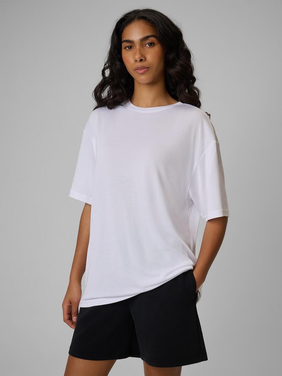 T-shirt loose gładki damski 4F 4FRSS26TTSHF4262