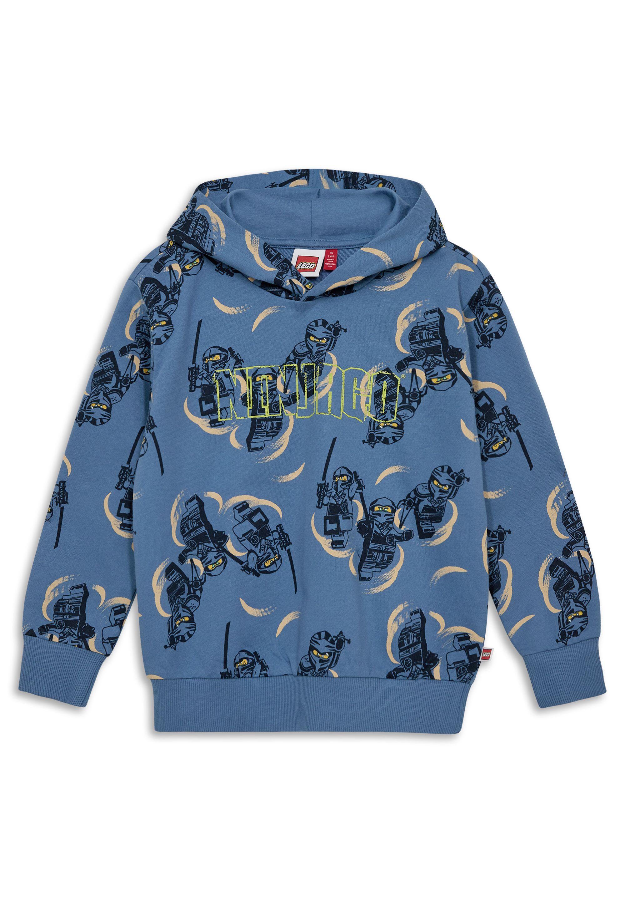 Bluza z Kapturem Chłopięca LEGO Ninjago Sian300 Niebieska